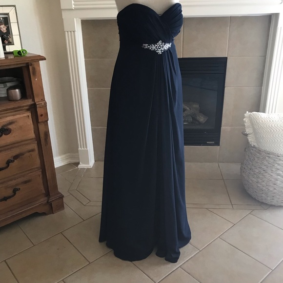 Bill Levkoff Dresses & Skirts - Navy chiffon dress